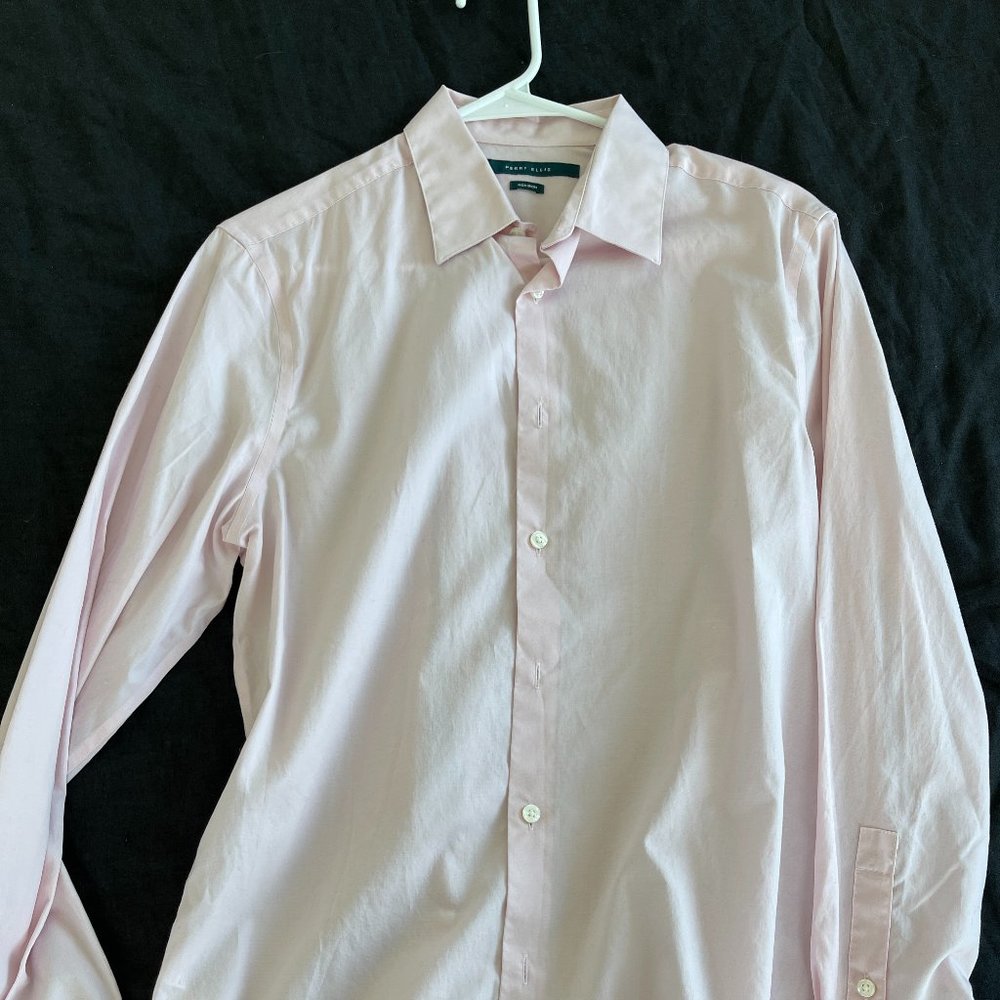 Perry Ellis Light Pink Button Down - Small (Non-Iron)
